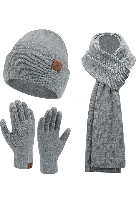 Produktbild von Böhse Onkelz ELIMELI Damen Winter Set Mütze Mit Bommel & Schal - Strick Beanie Fuchsia, Kuschelig Warm Mütze Schal Kombi Fuchsia