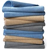 Polyte Multi-Purpose Microfiber Cleaning Towel 340 gsm, 16 x 16 inches, 12 pcs