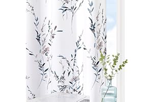 MYSKY HOME Tende Tenda per Soggiorno con Stampa Tenda Termica con Occhielli Set di 2 Tende per Finestra Isolamento Acustico Camera da Letto Tenda per Camera dei Bambini H 240 x L 132 cm Blu