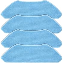 Serpillères Lavables Pour Robot Aspirateur Lefant M1/M2 Et OKP K8 - Lot De 4, Microfibre, Nettoyage Profond