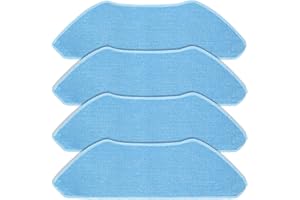 DianSung Panno Parti di ricambio per Lefant M1 / M2 / M2 Pro / M2S / M2S Pro /M2 Plus/ U180/ per OKP K8 Accessori per aspirapolvere robot,​​Panni in morbida microfibra -4 pezzi