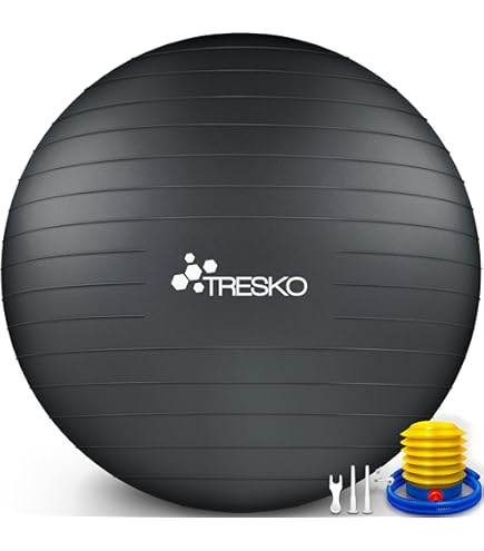 TAYSTE Base/Supporto Per Palla Da Yoga In PVC, Antiscivolo, Diametro 60 Cm, Per Esercizi Di Equilibrio, Pilates, Fitness - 3