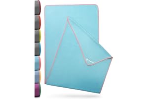 NirvanaShape Asciugamano da yoga antiscivolo | Hot Yoga Towel con nodi antiscivolo | asciugamano da yoga igienico per tappetino [ 185 x 63 cm ]