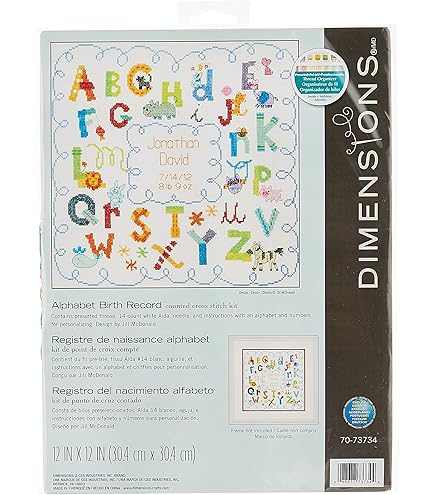 Kits Point De Croix Compté Par Thème - Abécédaires