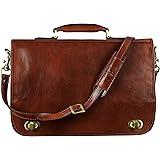 Time Resistance Ventiquattrore Uomo Fatta a Mano in Italia da Esperti Artigiani – Valigetta da Computer con Chiusura a Girell