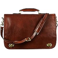 Time Resistance Ventiquattrore Uomo Fatta a Mano in Italia da Esperti Artigiani – Valigetta da Computer con Chiusura a Girell