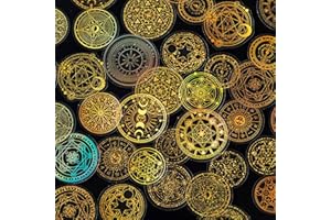 Toctax 180 Stück Scrapbooking Aufkleber, Vintage Scrapbook Stickers, DIY Scrapbook Zubehör, Dekorative Laser-Aufkleber für Scrapbook, Tagebuch, Fotoalbum, HandyhüLle, Kalender, Notizbuch, Laptops