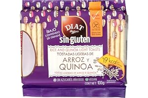 DIAT Radisson - Tostadas de Arroz sin Gluten | Tostadas de Arroz y Quinoa | Producto Gluten Free | Bajo en grasas | Apto para Veganos | Sin azúcar añadido