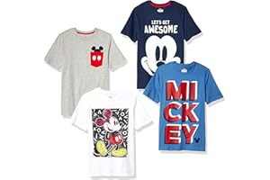 Amazon Essentials Disney | Marvel | Star Wars Camisetas de Manga Corta (Anteriormente Spotted Zebra) Niño, Paquetes Múltiples