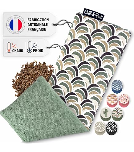 Bouillotte En Lin Bio Aux Graines De Lin Et Lavande - Fabrication Française, Beige