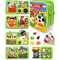 Gontence Busy Board voor kinderen, activiteitenbord, Montessori-speelgoed voor jongens en meisjes van 1, 2, 3, 4, 5 jaar, motoriek educatief speelgoed voor peuters, sensorisch speelgoed, Quiet Book