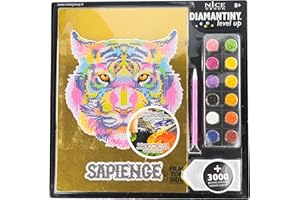 DIAMANTINY Level Up - Nice Group Creative Art, Diamond Painting Kit crea il mosaico, POP, Tigre