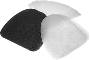 vhbw 3x filtro ai carboni attivi, 3x filtro antigrasso, 3x filtro di carta compatibile con DeLonghi F18, F18233, F1831, F184366 friggitrice - set da 9pz.