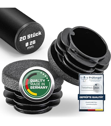 Lamellenstopfen für Rohr 101,6 mm außen (schwarz) 1 Stück