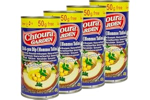 Chtoura Garden - Hummus bi Tahina Kichererbsenpüree im 4er Set á 380 g + 50 g gratis