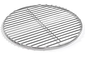 GRILLTANTE 30cm Grill rund Edelstahl, Kugelgrill, 4mm Stäbe Grillrost V2A für Feuerschalen Grillschalen Rundgrill