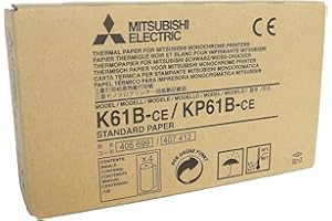 Mitsubishi Electric Corporation k61b-ce/kp61b-ce Kit papel térmico para impresora Medicale, A6, 110 mm x 20 m, 4 unidades)