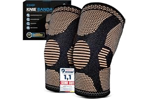 ICEHOF Knäbandage män och kvinnor med kopparjoner – 1 par (XXL)
