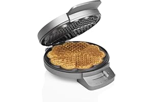 Princess 01.132380.01.001 132380 Waffle Iron Deluxe Maker, Alloy Steel Aluminum Casting, Black
