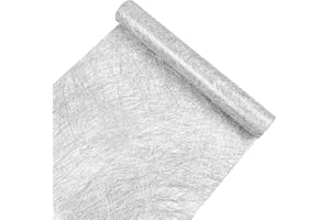 Yeahshion Runner da Tavola in Metallo Argento 28 cm x 5 m, Runner da Tavola in Tessuto Non Tessuto per Compleanni, Feste, Ritiri, Battesimi, Celebrazioni, Decorazioni per Matrimoni (Argento, 5 m)