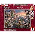 Schmidt | Thomas Kinkade: Disney Lady & the Tramp (1000 pieces) | Jigsaw Puzzle | Ages 12+,Multicolor,69,3x49,3cm