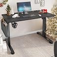 Sweetcrispy Scrivania per computer elettrico da 139,7 x 61 cm regolabile in altezza per casa e ufficio, postazione di lavoro ergonomica con 3 controller di memoria, 139,7 x 61 cm, marrone rustico