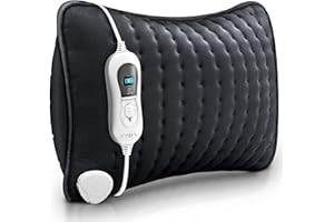 sinnlein Cuscino Termico con Imbottitura da 100 Watt | Cuscino Riscaldante per Schiena, Spalle e Collo | Cuscino Riscaldante con 3 Livelli di Temperatura e Spegnimento Automatico (Antracite)