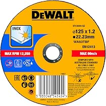 Dewalt Dt42340tz Qz 10 Disques à Tronçonner Dewalt 125x1.2mm - Pour Acier, Alliages, Plastique | Alésage 22.23mm Disque Meuleuse 125 - 5
