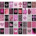 Mcbling Trashy Y2k Room Decor Aesthetic - Early 2000s Room Decor Y2k Collage, Hot Pink Pictures Wall Art Prints, Baddie Aesthetic Pictures (Y2K)