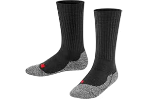 FALKE Unisex Kids Active Warm Hiking Socks, Merino Wool, 1 Pair