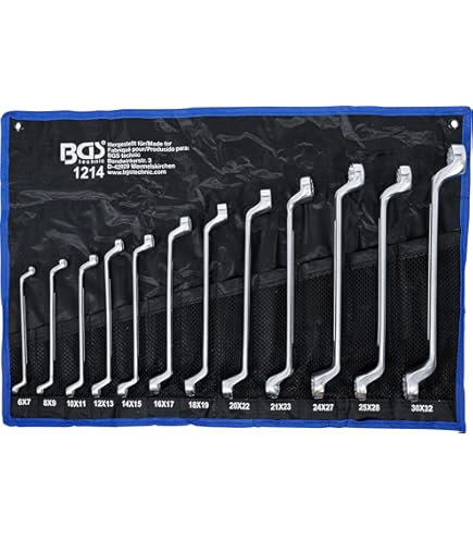 BGS Slang afklemtangenset 90° gebogen 155-220 mm 3 delig