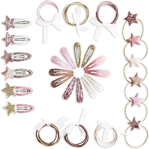 Seatecks 36 Stück Haarspangen-Set – Tier-Motive, Bunt, Mit Gummis & Clips Für Mädchen (1–8 Jahre)