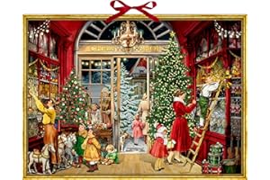 Wand-Adventskalender - Nostalgischer Weihnachtsladen