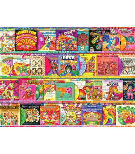 Buffalo Games Puzzle „Bonjour – Gradient Flora“ 1000 Teile – Farbenfrohes Blumenpuzzle, Fertige Größe 67,9 X 50,2 Cm