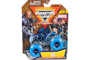 Monster Jam, Marvel Official S.H.I.E.L.D. Monster Truck, veicolo pressofuso, scala 1:64, giocattoli per bambini dai 3 anni in su