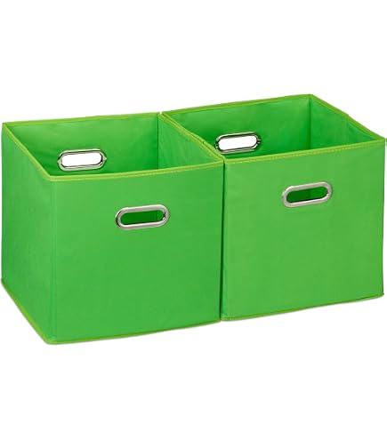 Storanda 4er Set Aufbewahrungsboxen Mit Deckel – 34x34x33 Cm, Faltbar, Für Würfelregal (z.B. Kallax), Anthrazit