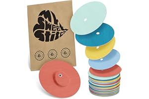 ‎MYSWEETSTITCH MySweetStitch - 25 x Dexcom G7 Pflaster mit Belüftungsloch, Overpatch Ø 65mm hautfreundlich, wasserfest, atmungsaktiv, Made in Germany, Pastel