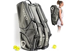 Otaro Tennis Bag (82L) Premium Racket Bag | Tennis, Badminton Racket, Padel Racket or Squash | Tennis Bag Women, Tennis Bag Men, Tennis Backpack for Tennis Trainer