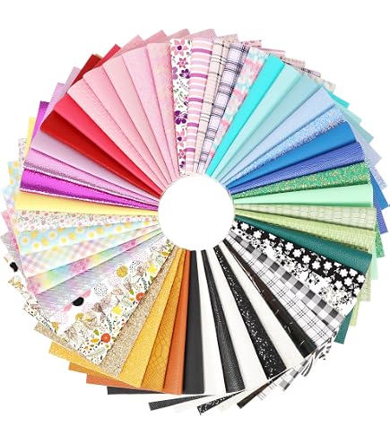 FQTANJU Lot de 9 feuilles de tissu en liège coloré - 20,3 x 30,5 cm - 0,7 mm d'épaisseur - En liège souple et durable - Convient pour sac à main, portefeuille