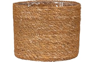 Scheurich Seagrass 24cm Round Basket Pot, Groove, 10.6L, For Indoor Use