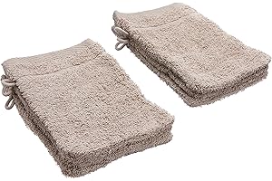 De Witte Lietaer 194829 Lotto di 6 guanti da bagno Cotone Ecru 15 x 22 cm, 6 Unità