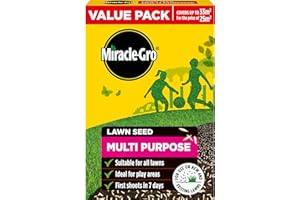 Miracle-Gro Multi Purpose Lawn Seed, Child & Pet Friendly, Coverage 33m2, 1kg Box