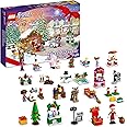 LEGO 41706 Friends Calendario dell'Avvento, Set 2022, 24 Giochi Creativi Natalizi con Babbo Natale, Pupazzo di Neve e Renne, 