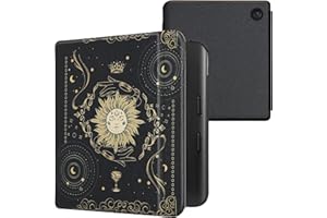 kwmobile Étui Compatible avec Kobo Libra Colour Coque - Étui à Rabat magnétique Tablette eReader Similicuir - Bleu foncé-Jaune-Noir
