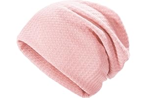 ZLYC Jersey Bonnets Mince Bonnet de Nuit pour Femme Homme