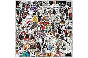 FOCRI 100PCS Star War Aufkleber, Trendy Claasic Film Thema Aufkleber Pack für Laptop Tablet Computer Tablet Phone Travel Case, Waterproof Vinyl Stickers Decals for Kids Teens Adult