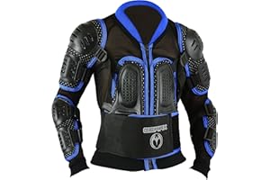 GEARX Kids Motocross Motorcycle Offroad Body Armour Jacket Dirtbike Paintball ATV Quad Skating Enduro Sports Outdoors