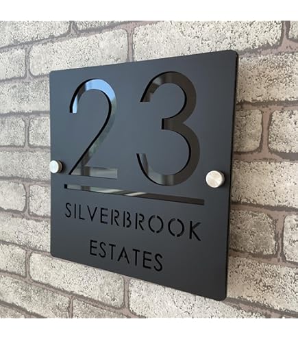 BeNsil Numero Civico Solare Personalizzato - Retroilluminato A LED, Per Esterno, Moderno - Foto 9