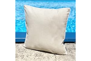 heimtexland ® Outdoorkissen Dekokissen Schmutz- und Wasserabweisend Outdoor Garten Kissen Lotus Effekt 45x45 Sand Typ676