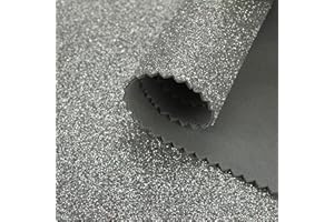 ALMACENES CASA ANGEL GOMA EVA GLITTER PURPURINA DE 90 CM ANCHO (PLATA, 1 METRO)